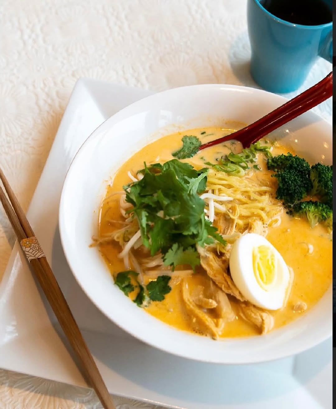 Spicy Coconut Ramen, the signature bowl at SOY Asian Fusion in Kelowna