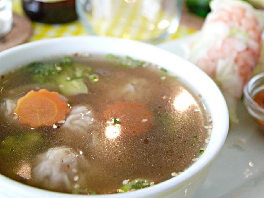 Shrimp & Pork Wonton Soup, SOY Asian Fusion Restaurant, Kelowna